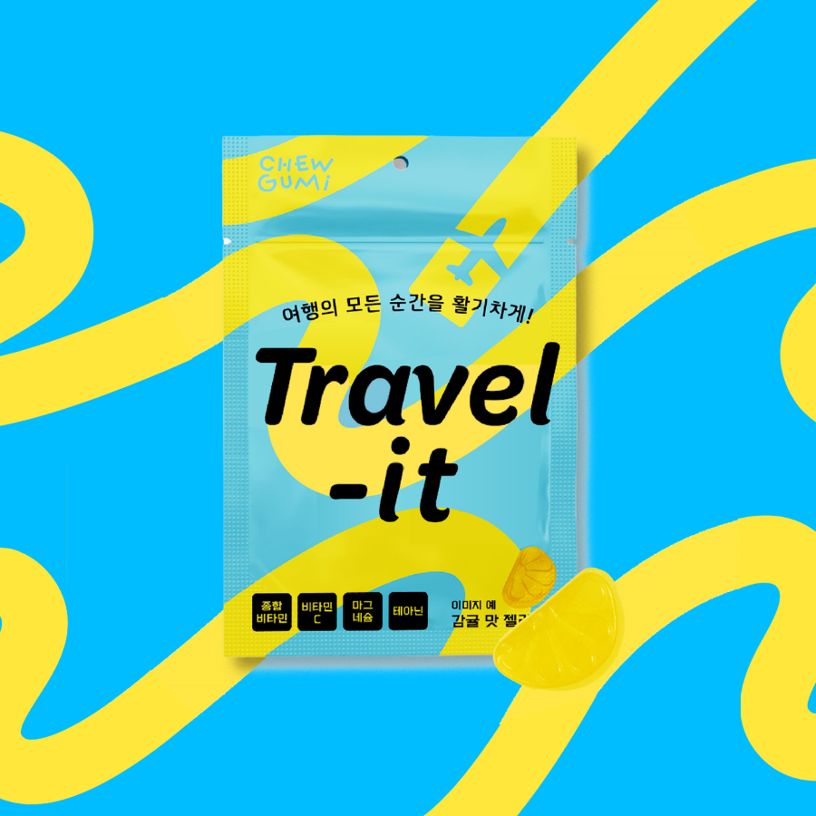 12종 영양소 여행용 에너지부스터 젤리 [Travel-it] 3개입